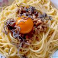 a_82's cooksnap of when they made 1人ランチに☆コク旨！納豆マヨパスタ.