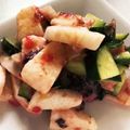 すすとう's cooksnap of when they made きゅうりと長芋の梅肉おかかあえ.