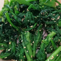 ぬこひめゆき's cooksnap of when they made ほうれん草と春菊のからし和え.