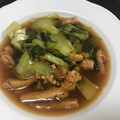 pocooo's cooksnap of when they made ちんげん菜と油揚げの煮浸し.