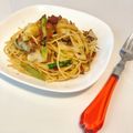 Moffyyy's cooksnap of when they made プロ直伝！ベーコンアスパラペペロンチーノ.