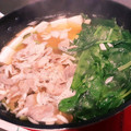 クック0KMY5O☆'s cooksnap of when they made 常夜鍋☆ほうれん草と豚コマ☆安くて簡単！.