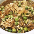 waka0812's cooksnap of when they made えんどう豆と新玉ねぎの卵とじ.