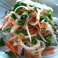そらりんぽん's cooksnap of when they made 法蓮草と新玉葱と人参、ツナで和えただけ♬.