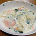 クリームドーナツ's cooksnap of when they made 鮭とじゃがいもとほうれん草のグラタン.