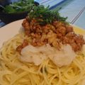 nanako2525's cooksnap of when they made くるみ納豆♡おろし冷製パスタ.