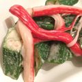 ゆうとママ❤︎'s cooksnap of when they made オクラとカニカマのマヨポンわさび和え♡.
