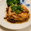 macaron124's cooksnap of when they made 鶏むねひき肉＊ふんわり豆腐ハンバーグ.