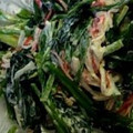 ごにょ's cooksnap of when they made ほうれん草とカニかまマヨ炒め.