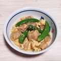 アクセル☆'s cooksnap of when they made スナップエンドウとお麩の卵とじ.