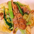 ランドセル餅's cooksnap of when they made 家のスタミナ食！豚バラと小松菜の簡単炒め.