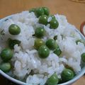 cafe-cafe's cooksnap of when they made 初夏の香りのえんどうご飯.