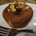 michokochoko's cooksnap of when they made ＊米粉のチョコバナナマフィン＊.