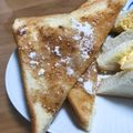 hikaru514's cooksnap of when they made ビッグになったシナモンロール✾トースト.