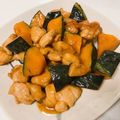R★Hママ♥'s cooksnap of when they made しっとり柔らか鶏胸肉と南瓜の甘辛炒め.