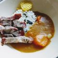 Lake☆Erie's cooksnap of when they made ポークステーキと頂く✨根菜たっぷりカレー.