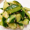 reru♡'s cooksnap of when they made きゅうり胡麻油あえ 簡単ﾚｼﾋﾟ.