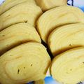 お芋大好きオバサン's cooksnap of when they made バームクーヘンHＭとおから粉◎フライパン.