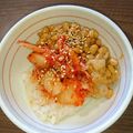 サあヤ's cooksnap of when they made もち麦入り！キムチ納豆.