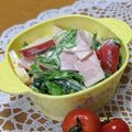 ゆけり３兄弟's cooksnap of when they made ☆ほうれん草とりんごのサラダ☆.