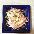 すずりん凛子's cooksnap of when they made もやしとハムときゅうりの酢の物.
