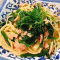 yoshikawa's cooksnap of when they made 簡単　ベーコンとほうれん草の和風パスタ.