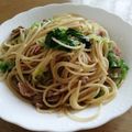 よしし5's cooksnap of when they made 春キャベツと納豆のワンポットパスタ.