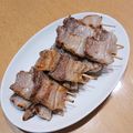 ラリー＆サラ's cooksnap of when they made 簡単10分！豚バラブロックで屋台の豚串し.