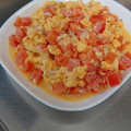 love1014's cooksnap of when they made トマトとチーズのふわとろ卵炒め.