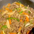 クックYU1DJ1☆'s cooksnap of when they made 簡単♪牛コマ肉のチャプチェ.