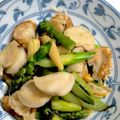 88shima's cooksnap of when they made ほたてとアスパラの中華風炒め.