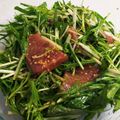 あきほんずすまる's cooksnap of when they made 簡単！ぶりの漬けと水菜の中華サラダ.