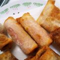 ＹＯＵ太's cooksnap of when they made 餃子の皮でソーセージチーズ揚げドッグ.