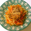 カヘルさん's cooksnap of when they made 豚肉とにんじんのソース炒め.