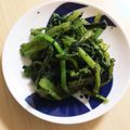 マリオラ's cooksnap of when they made かぶの葉のごま和え.