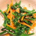 ♡雪見大福♡'s cooksnap of when they made 簡単♡のらぼう菜と小松菜の中華和え.