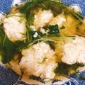 クックZQ7IAG☆'s cooksnap of when they made 水菜とふわふわ豆腐の鶏団子スープ.