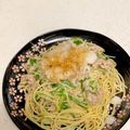 クックYFJ12N☆'s cooksnap of when they made 豚肉と水菜のおろし入りぽんパスタ.