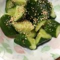 黄金の輝き亭's cooksnap of when they made 居酒屋風 きゅうり.