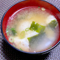 ☆あいちゃん's cooksnap of when they made *ネギと若布と卵の味噌汁＊.