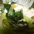 ねこはがき's cooksnap of when they made 超簡単！小松菜と目玉のおひたし.