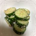 けんよこ's cooksnap of when they made きゅうりのたたき 中華ゴマ油風味.