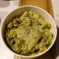 アザラシ農場's cooksnap of when they made 挽肉としめじのアボカド濃厚クリームパスタ.