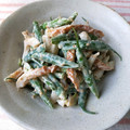 夜中の薔薇's cooksnap of when they made 我が家のいんげんとちくわの胡麻和え＊°.