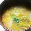 ふぁんたにゃん's cooksnap of when they made ◆春菊＆菊芋＆食用菊の味噌汁◆.