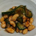 ゆーゆーまま's cooksnap of when they made 簡単！蒸し大豆で海苔の佃煮と胡瓜の和え物.