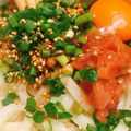 らすくるん's cooksnap of when they made お夜食に。梅ゴマ納豆うどん！.