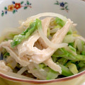 おやつや's cooksnap of when they made むね肉とキャベツともやしのごま酢和え★.