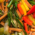 さんちゃん（╹◡╹）'s cooksnap of when they made 下味いらず♡魚肉ソーセージの青椒肉絲風♥.