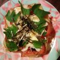 inLondon's cooksnap of when they made トマトと新じゃがの紫蘇レモン和トースト.